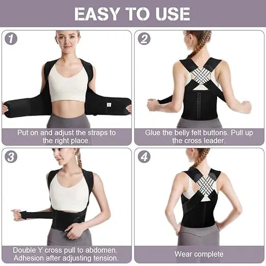 PosturePro™ Back & Shoulder Corrector | Instant Posture Support & Pain Relief